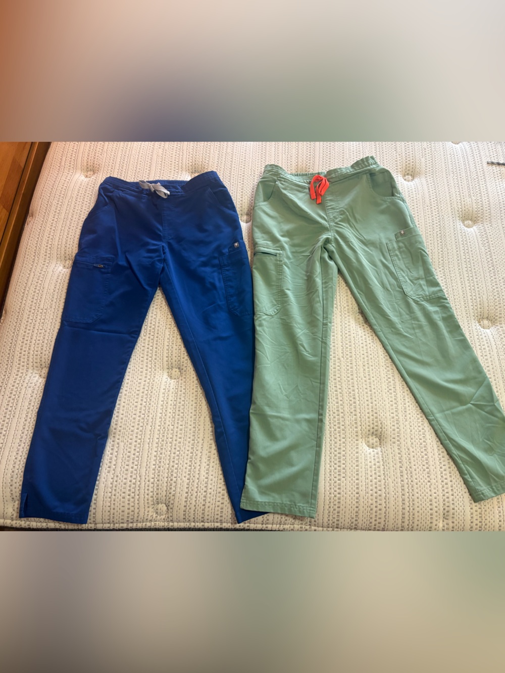Two pairs of FIGS Yola Scrub Pants size XS